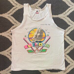 Vintage 1991 Ocean City Maryland Muscle Tank Top